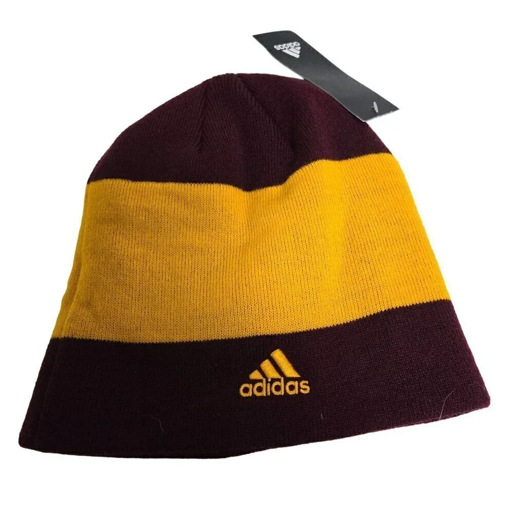 Adidas ASU NWT Beanie Maroon/Gold Knit Beanie